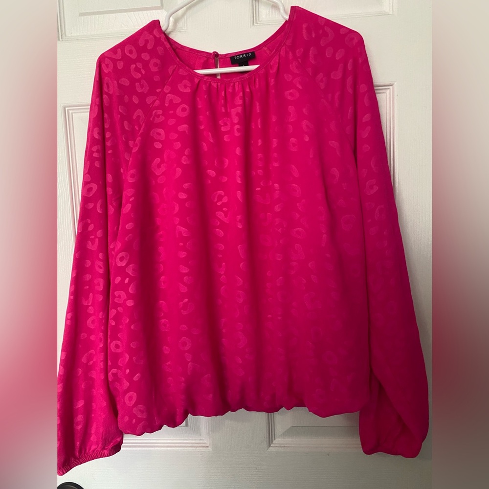 Torrid-Bright pink blouse